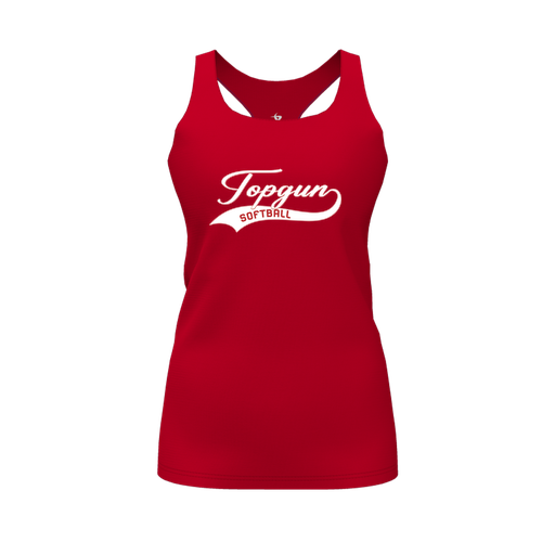 [FT0TRBRD-FYS-LOGO2] Decker Racerback Tank Top (Female Youth S, Red, Logo 2)