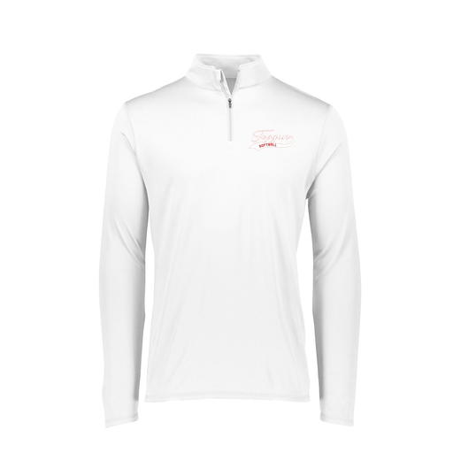 [FTLQFLWH-FAXS-LOGO2] Decker Women's Flex-Lite 1/4 Zip Shirt (Female Adult XS, White, Logo 2)