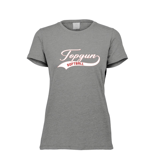 [FTSCUBGY-FAXS-LOGO2] Decker Women's Tri-Blend T-Shirt - Short Sleeve (Female Adult XS, Gray, Logo 2)