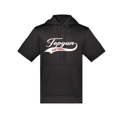 [6871.080.S-LOGO2] Men's Dri Fit Short Sleeve Hoodie (Adult S, Black, Logo 2)