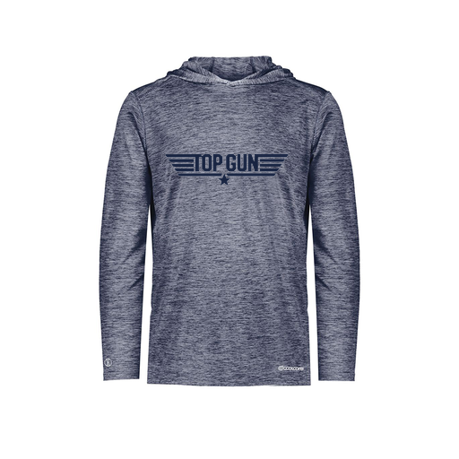 [FOLHCGNV-AS-LOGO1] Decker Men's Charge Hoodie (Adult S, Navy, Logo 1)