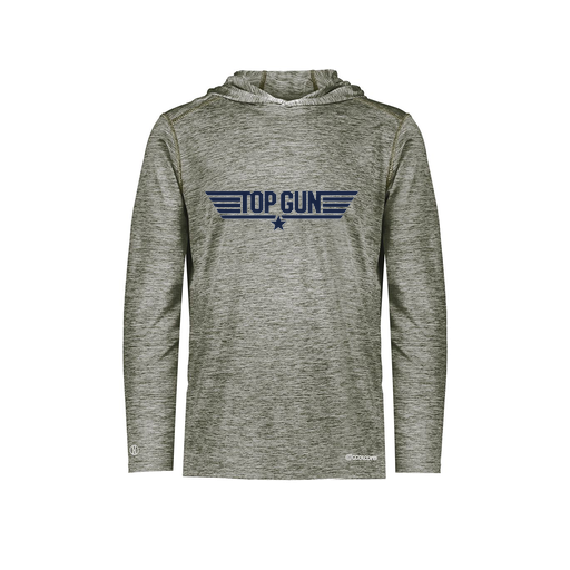 [FOLHCGGY-AS-LOGO1] Decker Men's Charge Hoodie (Adult S, Gray, Logo 1)