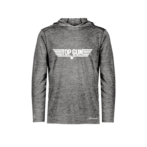 [FOLHCGBK-YS-LOGO3] Decker Youth Charge Hoodie (Youth S, Black, Logo 3)