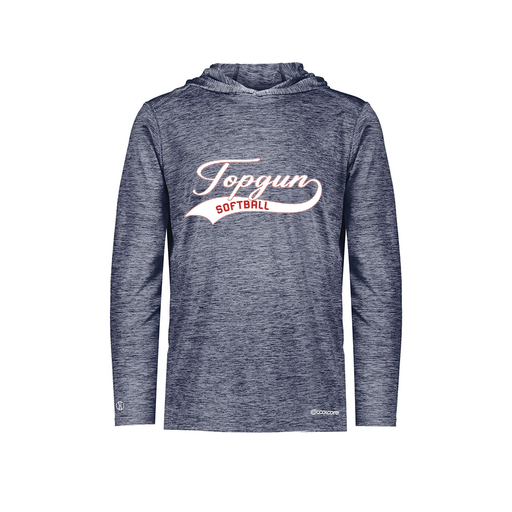 [FOLHCGNV-YS-LOGO2] Decker Youth Charge Hoodie (Youth S, Navy, Logo 2)