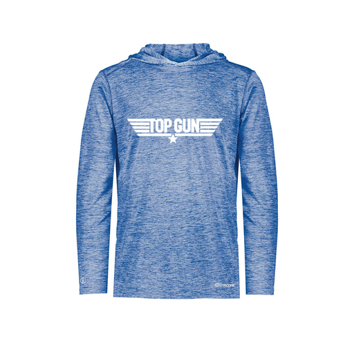 [FOLHCGRY-YS-LOGO3] Decker Youth Charge Hoodie (Youth S, Royal, Logo 3)