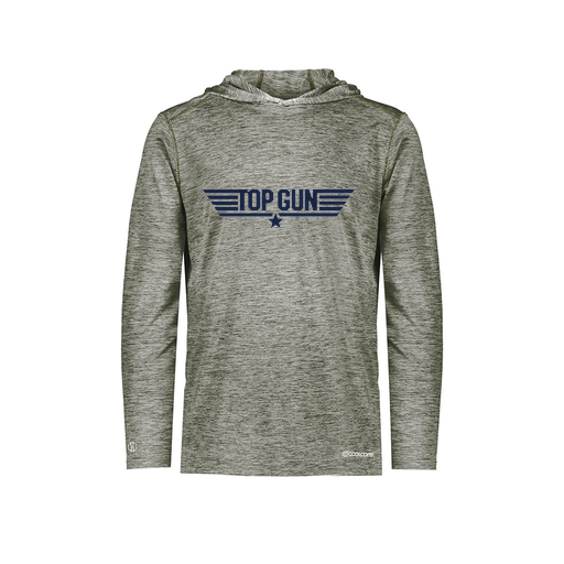 [FOLHCGGY-YS-LOGO1] Decker Youth Charge Hoodie (Youth S, Gray, Logo 1)