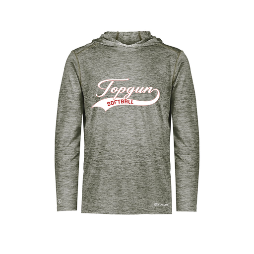 [FOLHCGGY-YS-LOGO2] Decker Youth Charge Hoodie (Youth S, Gray, Logo 2)