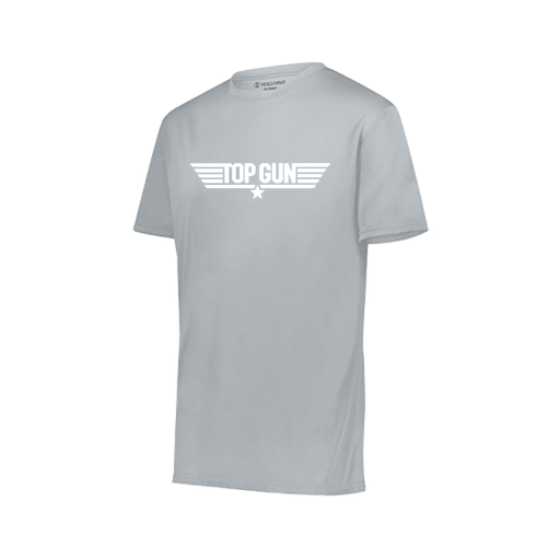 [222818.099.S-LOGO3] Men's Movement Dri Fit Shirt (Adult S, Silver, Logo 3)
