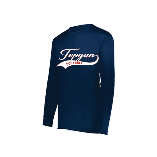[222822.065.XS-LOGO2] Men's LS Smooth Sport Shirt (Adult XS, Navy, Logo 2)