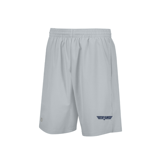 [229556.099.XS-LOGO1] Men's Weld Short (Adult XS, Silver, Logo 1)