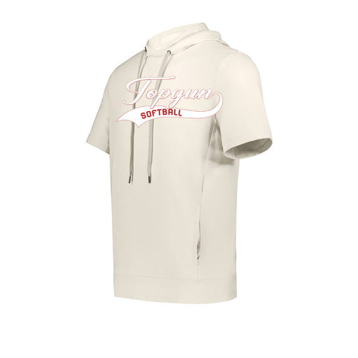 [222605-WHT-YS-LOGO2] YOUTH VENTURA SOFT KNIT SHORT SLEEVE HOODIE (Youth S, White, Logo 2)