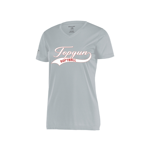 [222820.099.S-LOGO2] Ladies Movement Dri Fit Shirt (Female Adult S, Silver, Logo 2)